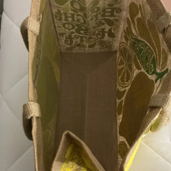 Trader Joe's Lime Green Jute Tote Bag - Picture 6 of 7